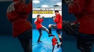 Counter & Low kick Dutch Drill #boxing #sambo #muaythai #dutchkickboxing