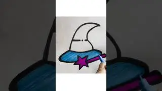 Easy cap drawing for beginners #satisfying #shorts #viral