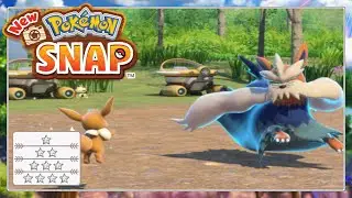 Bissbark / Stoutland alle 4 Sterne / all 4 stars | New Pok&eacute;mon Snap