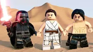 Rey reacts to shirtless Kylo Ren (Unique Reactions) in LEGO Star Wars: The Skywalker Saga