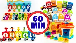 ULTIMATE 1 HOUR Educational Learning Video for Kids! Toddlers Learn to Count 1-10, Colors & Shapes