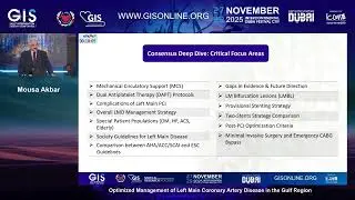 13 Optimized Management of Left Main Coronary Artery Disease in the Gulf Region Mousa Akbar
