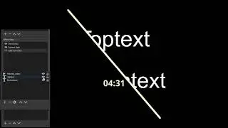Countdown timer with customizable text in OBS demonstration