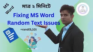 The Surprising Truth About Fixing MS Word Random Text Issues