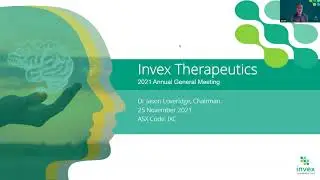 Invex Therapeutics 2021 Annual General Meeting of Shareholders