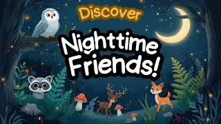 Night Animals for Kids 🦉 | Learn About Nocturnal Creatures!