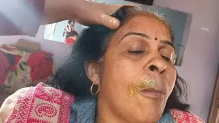 Forehead and upper lips Karen 💋 normal aloe vera wax se bahut hi aasani se#youtube 