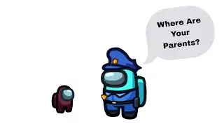 Among Us Mini Crewmate Running Around With No Parent Glitch
