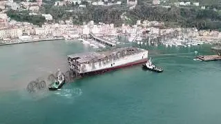 Varo Castellammare di Stabia, troncone di prua della Carnival Princess