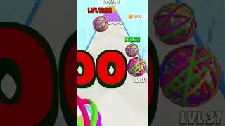 Rubber Ball Runner Game Level 2🥰😌😆😋🙃😋🥸😋#games #shorts