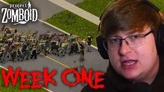 I Tried to Survive the Hardest Project Zomboid Mod (WEEK ONE)