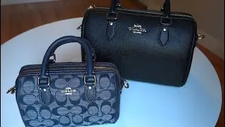 Представляем новую сумку-сэтчел Coach Rowan / Модель Coach Mini Rowan из фирменного тёмного денима из шамбре
