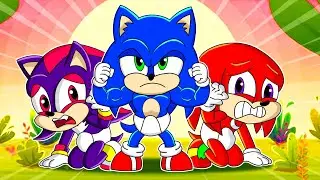 Baby Sonic helps friends out of danger | Funny Sonic Story | Sonic family channel