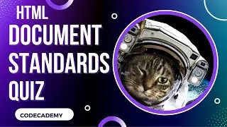 HTML Document Standards Quiz | Day 5 Codecademy
