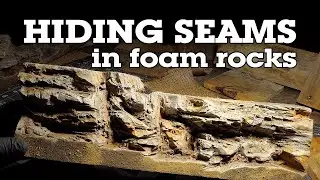 Foam Rocks For Model Trains | Hiding The Seams