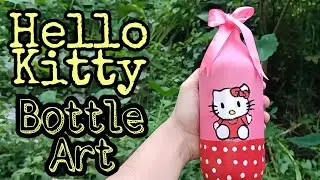 Бутылочное искусство Hello Kitty 😻 Творчество Снехиты