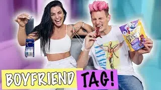 BOYFRIEND TAG! He Ate DOG FOOD & Dyed His Hair PINK!
