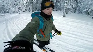 Beskid Żywiecki (-20C)  Mój pierwszy raz na SKITURACH