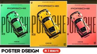 Creative car poster design | Porsche 911 | Poster design @GENIUSGRAPHICS609