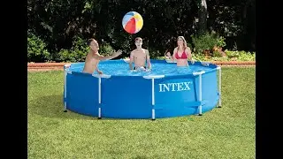 ⭐⭐⭐⭐⭐ Intex 10ft x 30in Metal Frame Pool with Filter Pump