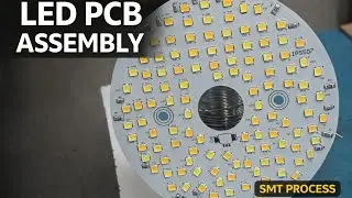 LED PCB Assembly Process | Paste, Mounting & Reflow 🔥 ( SMT )