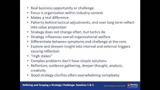 Defining and Scoping a Strategy Challenge
