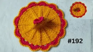 4 नंबर लड्डू गोपाल जी की ड्रेस का बेस बनाना सीखे। Front Post Crochet Base || Kanha ji ki Dress
