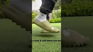 Do Yeezy Slides Run Small? #sneaker #yeezyslides #yeezy