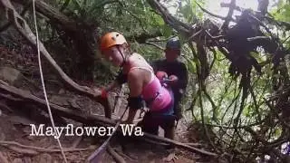 Waterfall Rapelling in Belize! Hamanasi Resort