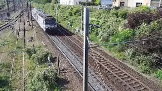 Passage d'une UM de BB 67200 (secours TGV)