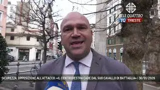 SICUREZZA, OPPOSIZIONE ALL'ATTACCO: «IL CENTRODESTRA CADE DAL SUO CAVALLO DI BATTAGLIA» | 30/01/2026