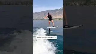 How to Foil Board #foil #foilboard #lake #boat #boating #wakesurf #wakeboard #coach