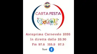 CARTA FESTA L'ANTEPRIMA DEL CARNEVALE DI SCIACCA 2026 9a puntata