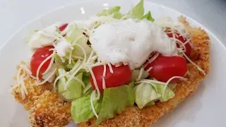 CRISPY CHICKEN SALAD BOAT AIR FRYER