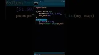 Create Map Using Python! #programming #python #folium