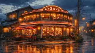 Tokyo Rainy Caf&eacute; ☕ Lofi Jazz Mix for Relaxing, Studying & Productivity 🎧🎵 #lofi #tokyorain #jazz 