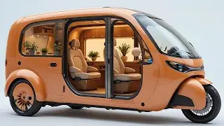&ldquo;2025 Electric Tricycle Camper | Futuristic 3-Wheel RV with Luxury Compact Interior&rdquo;