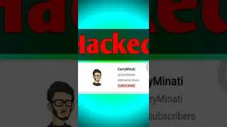 @CarryMinati channel hacked😱😱|Oh my god biggest indian youtuber channel hacked#shorts #yt #ytindia