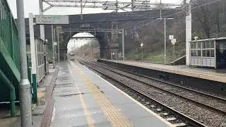 92006 ( In Caledonian Sleeper Livery) hauls the last Garston Car Train by GBRF threw Hartford