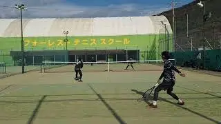 12.31ダブルス練習矢野さん濱田さん森さん