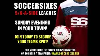 Soccersixes Sunday 5/6aside Football League!