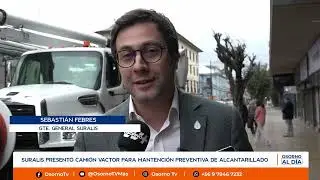SURALIS PRESENTÓ CAMIÓN VACTOR PARA MANTENCIÓN PREVENTIVA DE ALCANTARILLADO