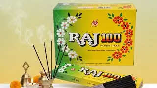RAJ 100 Fragrance Incense Sticks | Best Agarbatti for Daily Use Long-Lasting Traditional Fragrance