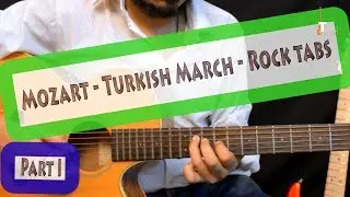 Mozart - Rondo Alla Turca - Turkish March Rock version guitar Lesson Part I | Tamsguitar