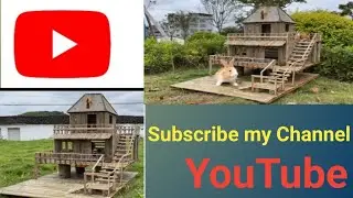 #video | Rabbit & Dog rescue and build Loving Puppies - Build House for Puppies | Animal video | 4k