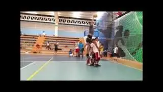 Jacob Hiller dunks over four people!