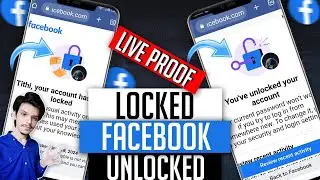Working! Your Account Has Been Locked Facebook | How To Unlock Facebook Account 2024 | English
