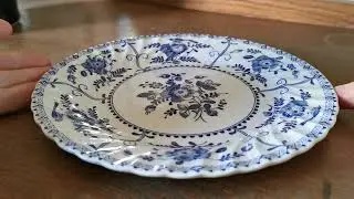 Johnson Brothers Indies Blue and White China Dessert Plate