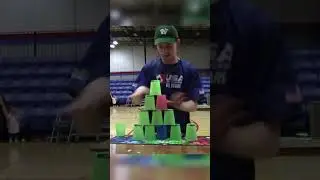 Risky fumble 😅 #sportstacking #speedstacking #cupstacking #speedstacks #fast