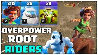 Th15 Root Rider | Best TH15 Overgrowth Root Rider + Ice Golem Attack Strategy | Clash of Clans